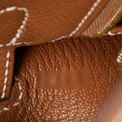 Hermes Gold Epsom Leather Gold Finish Kelly Sellier 25 Bag