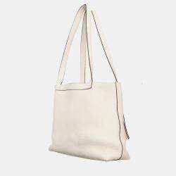Hermes  Cabasellier 31  Nata Clemence Leather Tote Bag