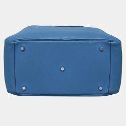 Hermes Lindy 34 Blue Clemence Leather  Bag