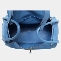 Hermes Lindy 34 Blue Clemence Leather  Bag