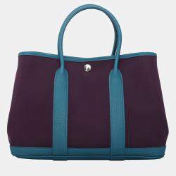 Hermes Canvas Garden Party 30 Bag