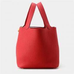 Hermes Picotin Lock Rouge Ladue Taurillon Clemence Bag 22