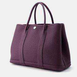 Hermes Garden Party Cassis Negonda Leather Size TPM