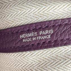 Hermes Garden Party Cassis Negonda Leather Size TPM