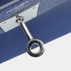 Hermes Kelly Retourne Blue Brighton Taurillon Clemence Size 28