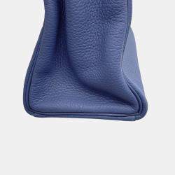 Hermes Kelly Retourne Blue Brighton Taurillon Clemence Size 28