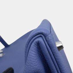 Hermes Kelly Retourne Blue Brighton Taurillon Clemence Size 28
