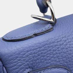 Hermes Kelly Retourne Blue Brighton Taurillon Clemence Size 28