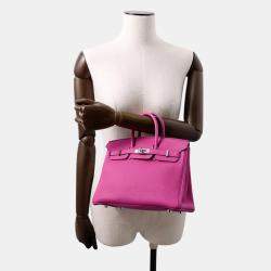 Hermes Birkin 25 Magnolia Togo Leather Tote Bag