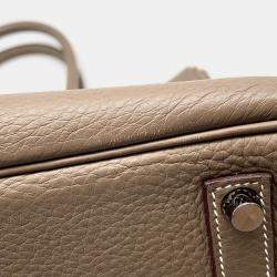Hermes Birkin Etoupe Taurillon Clemence Size 35