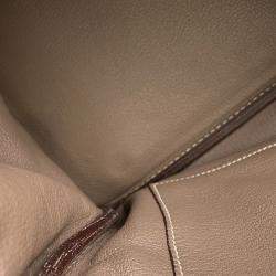Hermes Birkin Etoupe Taurillon Clemence Size 35