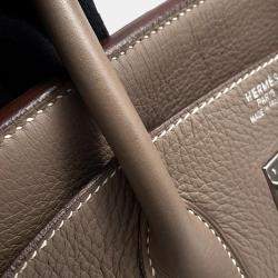 Hermes Birkin Etoupe Taurillon Clemence Size 35