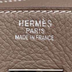 Hermes Birkin Etoupe Taurillon Clemence Size 35