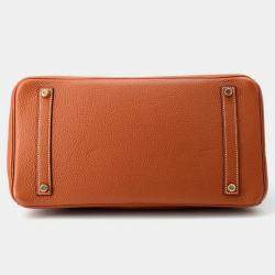 Hermes Birkin Orange Taurillon Clemence Size 35