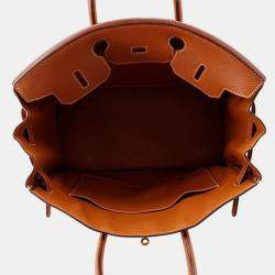 Hermes Birkin Orange Taurillon Clemence Size 35