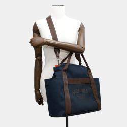 Hermes Sucked Pansage Groom Navy/Feu Canvas