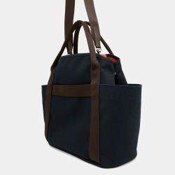 Hermes Sucked Pansage Groom Navy/Feu Canvas