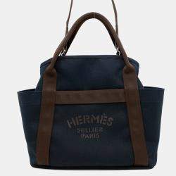 Hermes Sucked Pansage Groom Navy/Feu Canvas