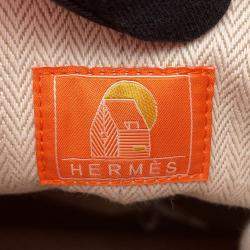 Hermes Epope Duffle Bag Drawstring Bag Orange Wool