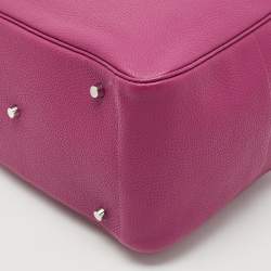 Hermes Tosca Taurillon Clemence Leather Palladium Finish Lindy 34 Bag