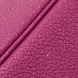 Hermes Tosca Taurillon Clemence Leather Palladium Finish Lindy 34 Bag