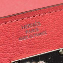 Hermes Kelly Wallet Bi-Fold Long Chevre Pink
