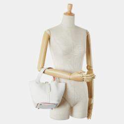 Hermes Picotin PM White Red Togo Bag 