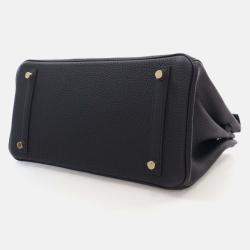 Hermes Birkin 30 Noir Togo Bag