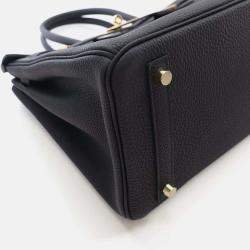 Hermes Birkin 30 Noir Togo Bag