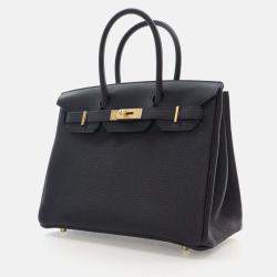 Hermes Birkin 30 Noir Togo Bag