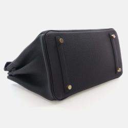 Hermes Birkin 30 Noir Togo Bag