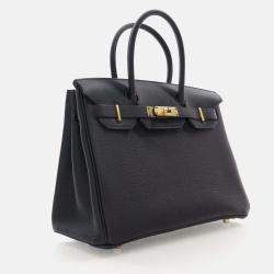 Hermes Birkin 30 Noir Togo Bag