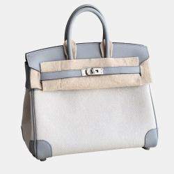 Hermes Birkin 25 Canvas & Puppete Grey Swift