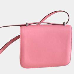 Hermes Constance 19 Rose Lipstick Swift Leather Bag