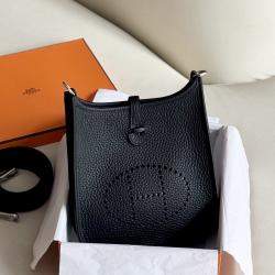 Hermes Mini Evelyne Black with SiLouis Vuittoner Hardware