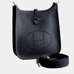 Hermes Mini Evelyne Black with SiLouis Vuittoner Hardware