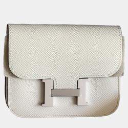 Hermes Constance Slim Cream White Epsom