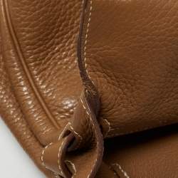 Pre Owned Hermes Gold Taurillon Clemence Leather Gold Finish Kelly Retourne 35 Bag