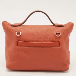 Hermes Terre Battue/Rose Confetti Togo and Swift Leather Palladium Finish 24/24 29 Bag