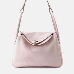 Hermes Lindy 26 Verso Mauve Pail/Machete Taurillon Clemence Bag