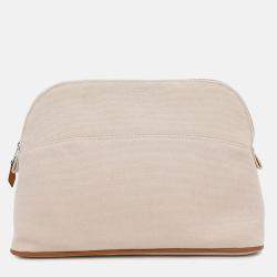 Hermès Bolide Pouch Natural Cotton Canvas MM