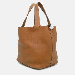 Hermès Picotin Lock 26 Gold Taurillon Clemence Hand Bag