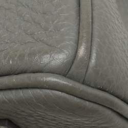 Hermes Griss Mouette Togo Leather Palladium Finish Birkin 30 Bag