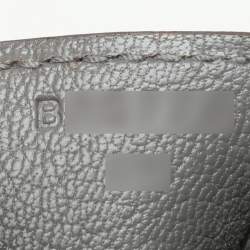 Hermes Griss Mouette Togo Leather Palladium Finish Birkin 30 Bag