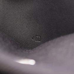 Pre Owned Hermes Valparaiso MM Black Toile Chevron Leather Handbag