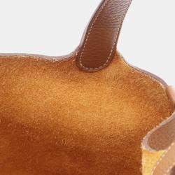Hermes Picotin Gold B Taurillon Clemence Leather Bag