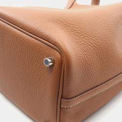Hermes Picotin Lock  Gold  W Taurillon Clemence Bag