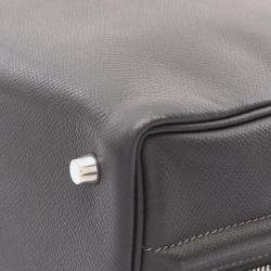 Pre Owned Hermes Sac En Vie Graphite Epsom Leather Shoulder Bag