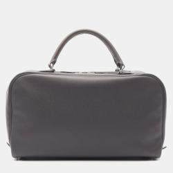 Pre Owned Hermes Sac En Vie Graphite Epsom Leather Shoulder Bag