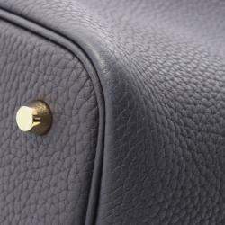 Hermes Picotin Lock Blue Nuit  B Taurillon Clemence Bag